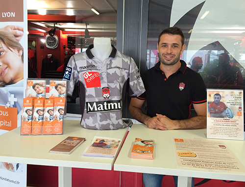Romain Loursac, parrain de la Fondation HCL